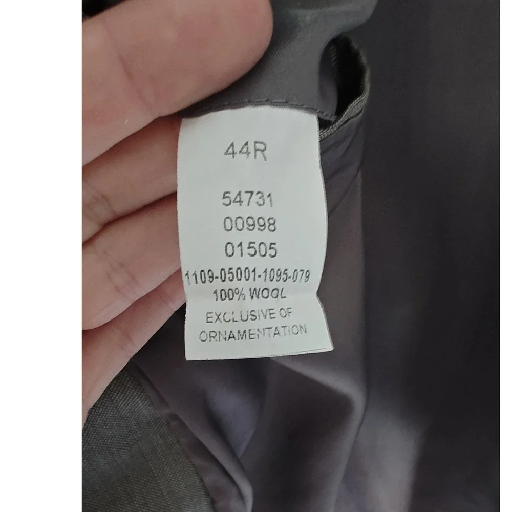 Jos. A. Bank Blazer 44R Taupe Gray Wool Traveler's Collection Sport Coat‎